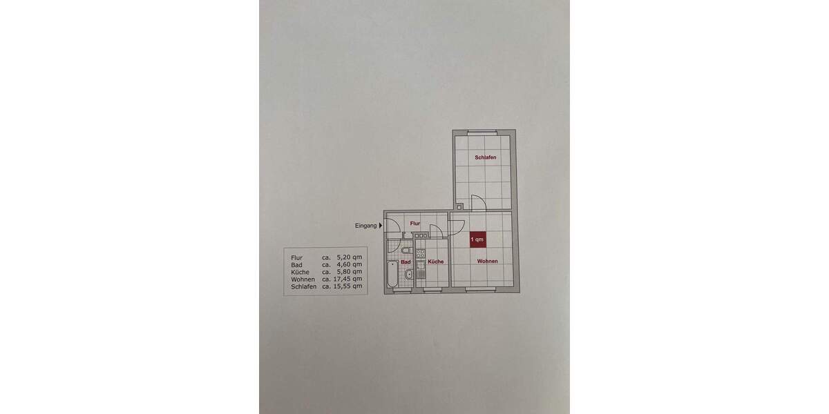 Etagenwohnung Zwickau Pölbitz - 2 Zimmer, 48 m&sup2;, 279&euro; | Angebot:25739970