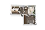 Etagenwohnung Zwickau Eckersbach - 2 Zimmer, 50 m&sup2;, 300&euro; | Angebot:26543799