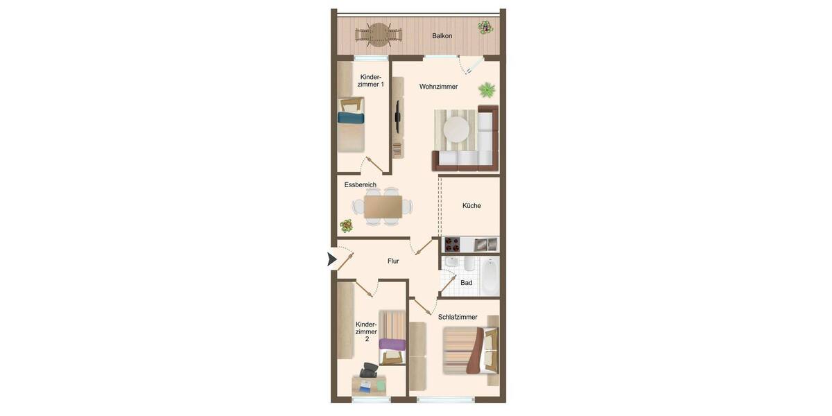 Etagenwohnung Zwickau Neuplanitz - 4 Zimmer, 70 m&sup2;, 400&euro; | Angebot:26673972