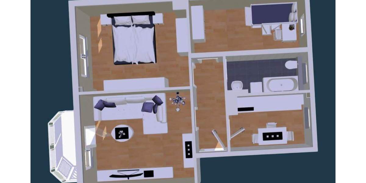 Etagenwohnung Zwickau Weißenborn - 3 Zimmer, 61 m&sup2;, 476&euro; | Angebot:25771302