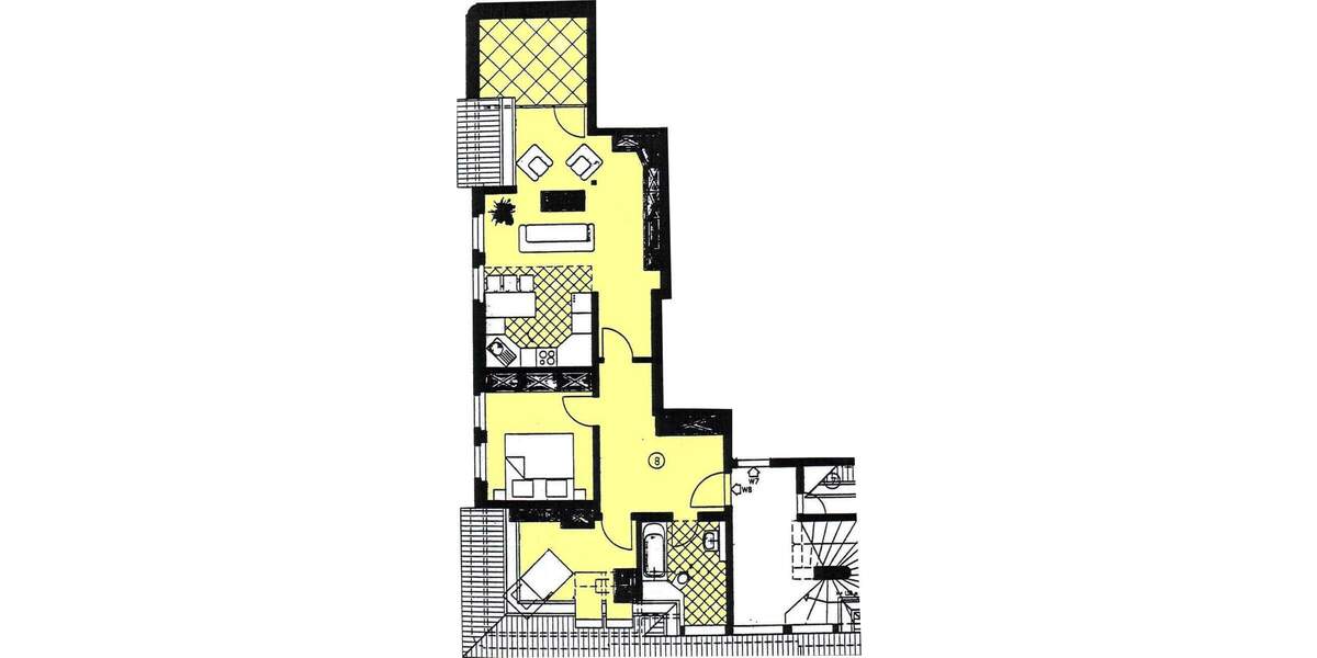Etagenwohnung Zwickau Innenstadt - 3 Zimmer, 77 m&sup2;, 595&euro; | Angebot:25780742