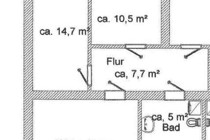 Wohnung Werdau Werdau, Stadt - 3 Zimmer, 66 m&sup2;, 328&euro; | Angebot:22920092