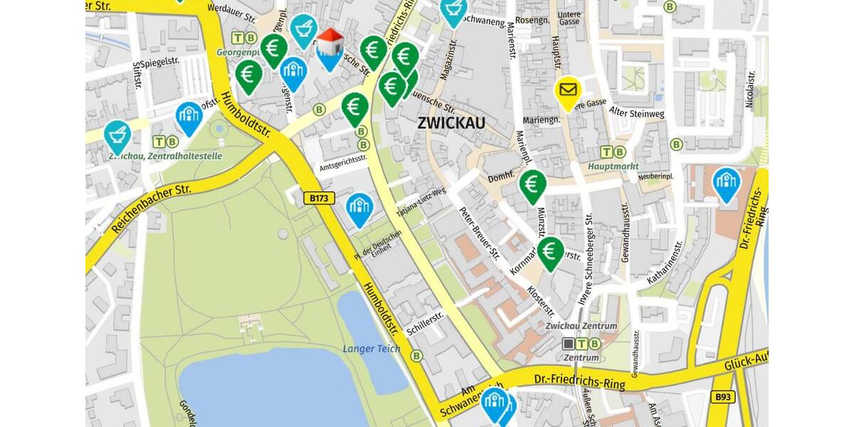 Dachgeschoßwohnung Zwickau - 2 Zimmer, 72 m&sup2;, 500&euro; | Angebot:24861296