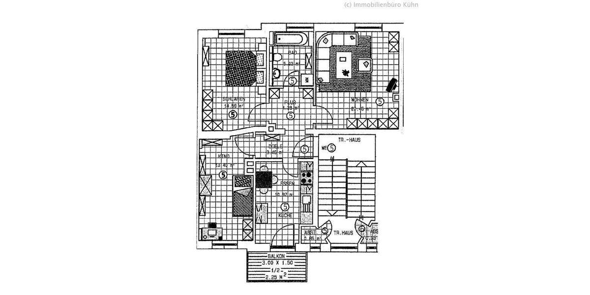 Etagenwohnung Zwickau Pölbitz - 3 Zimmer, 76 m&sup2;, 79.800&euro; | Angebot:25707400
