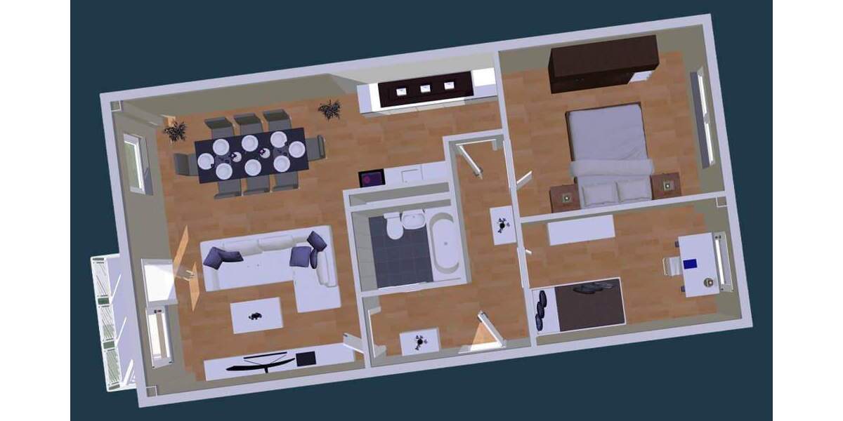 Etagenwohnung Zwickau Eckersbach - 3 Zimmer, 69 m&sup2;, 414&euro; | Angebot:25676702