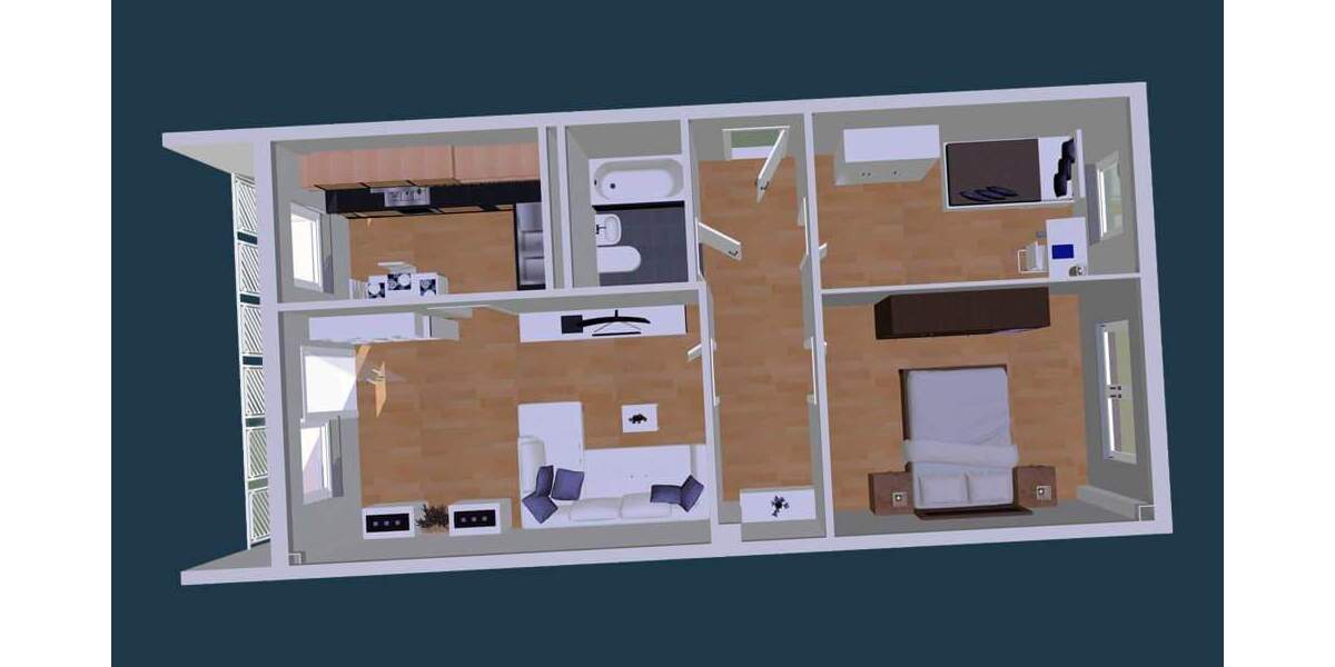 Etagenwohnung Zwickau Eckersbach - 3 Zimmer, 71 m&sup2;, 426&euro; | Angebot:25668559