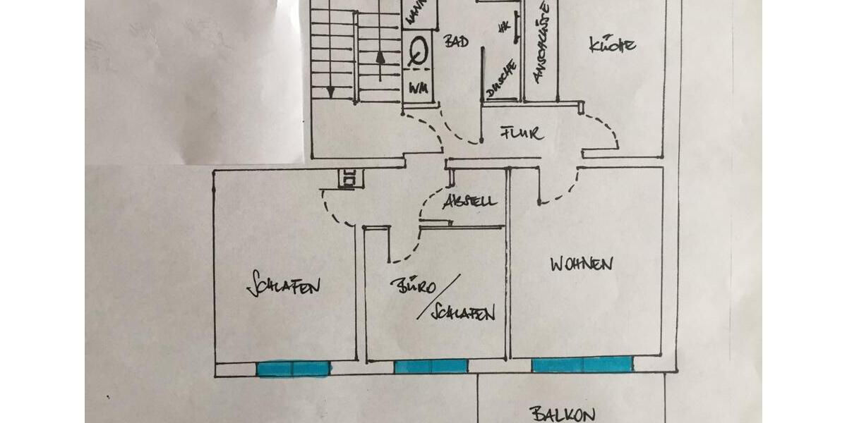 Etagenwohnung Meerane - 3 Zimmer, 82 m&sup2;, 610&euro; | Angebot:24766854
