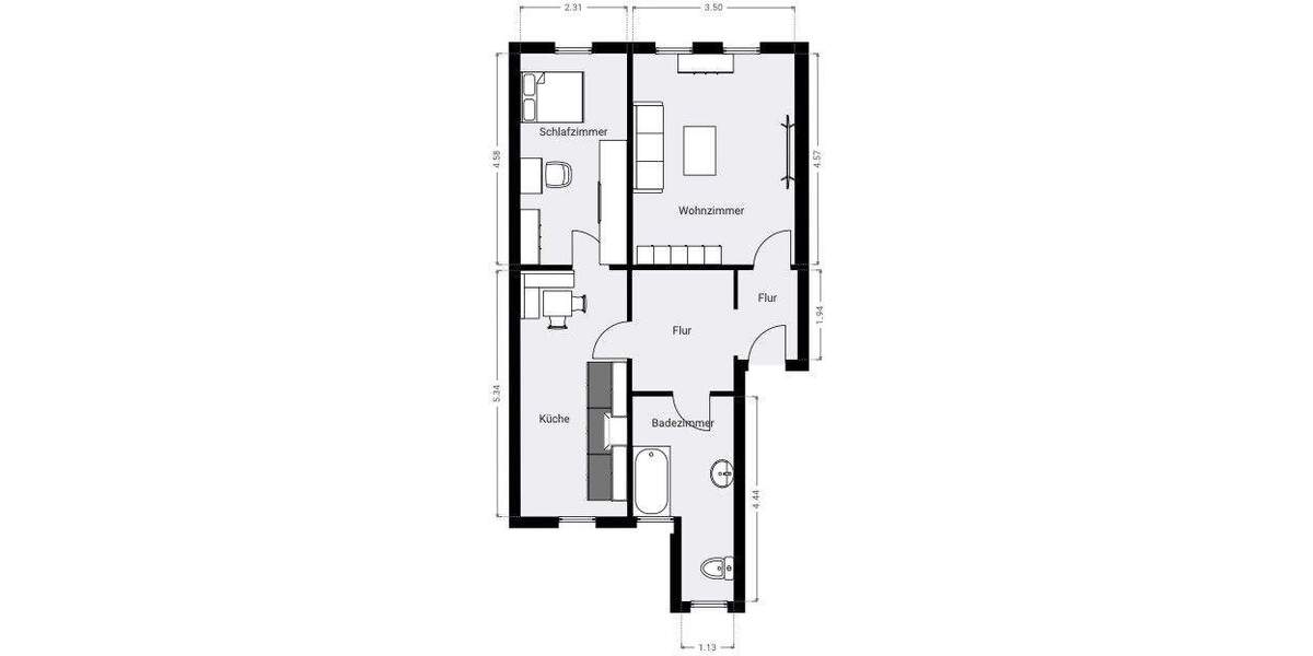 Etagenwohnung Oelsnitz/Erzgeb.-Oelsnitz Oelsnitz - 2 Zimmer, 54 m&sup2;, 240&euro; | Angebot:25670166