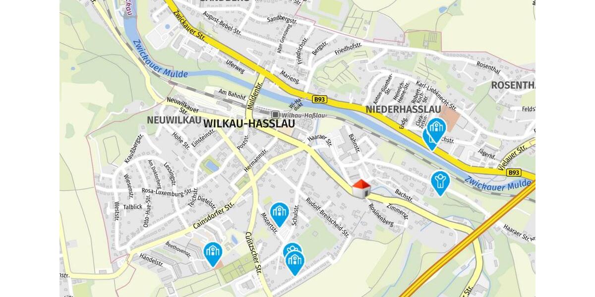 Etagenwohnung Wilkau-Haßlau Haßlau - 2 Zimmer, 71 m&sup2;, 320&euro; | Angebot:23875287