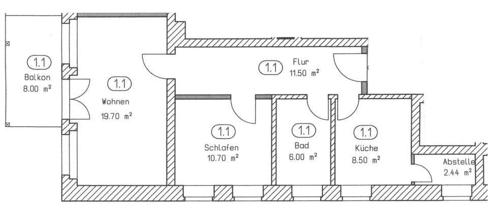Etagenwohnung Aue-Bad Schlema Bad Schlema - 2 Zimmer, 63 m&sup2;, 378&euro; | Angebot:25650186