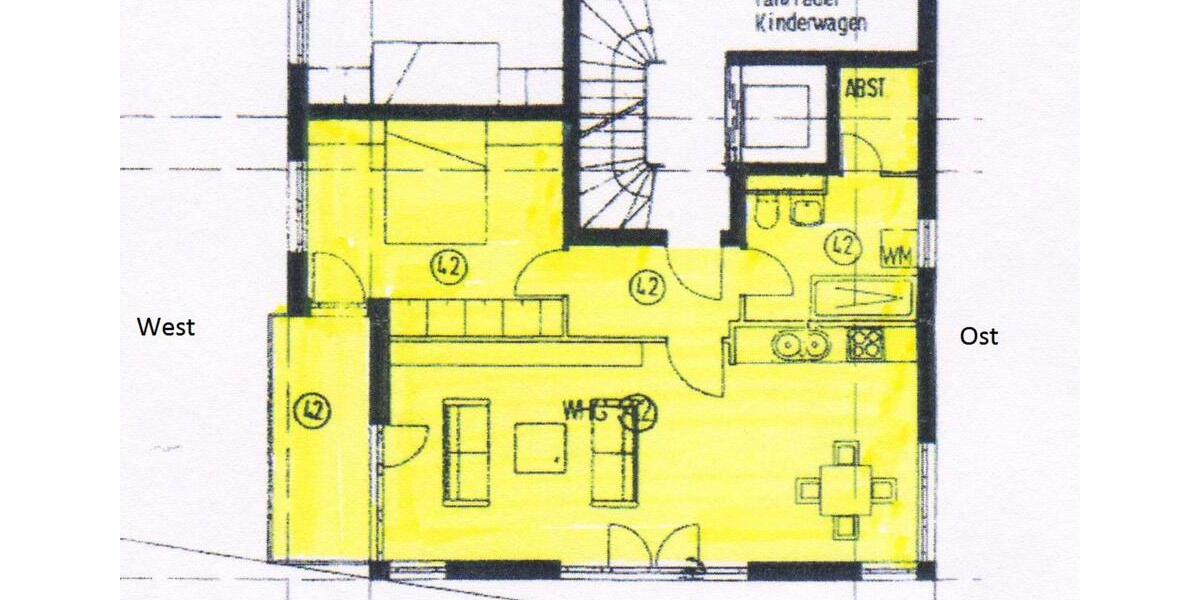 Erdgeschoßwohnung Hohenstein-Ernstthal Ernstthal - 2 Zimmer, 60 m&sup2;, 330&euro; | Angebot:25369422