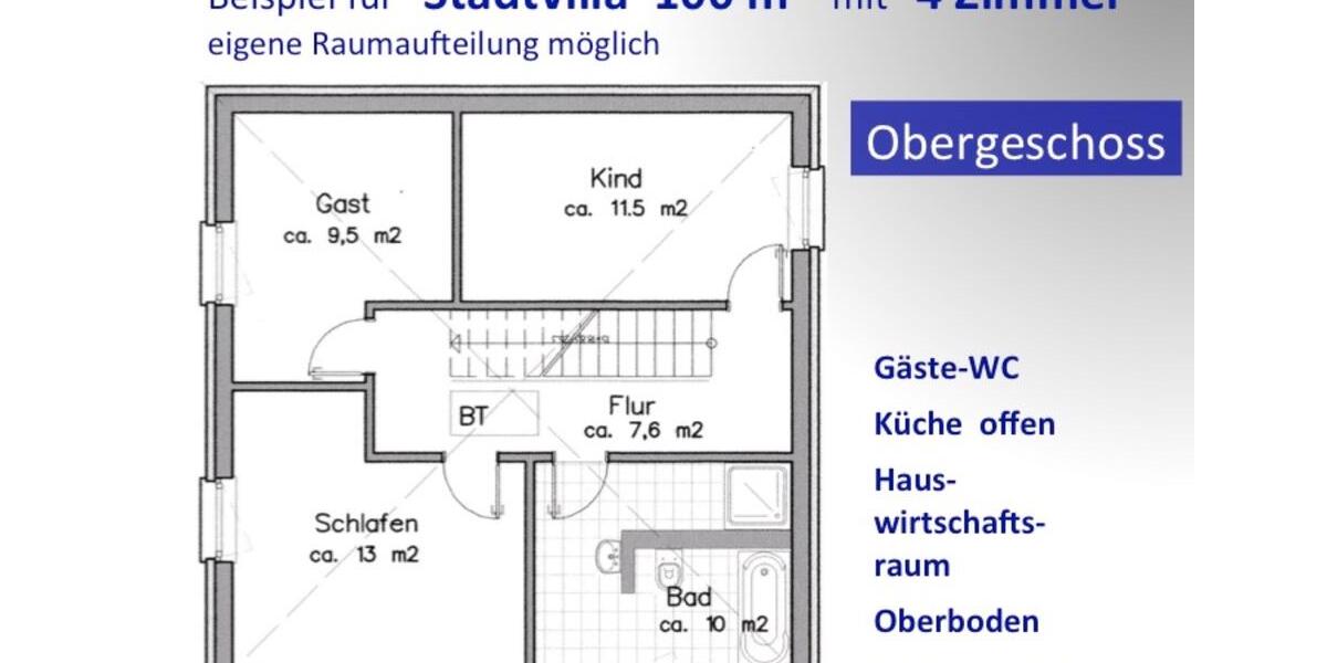 Einfamilienhaus Reinsdorf - 4 Zimmer, 100 m&sup2;, 1.220&euro; | Angebot:24587811