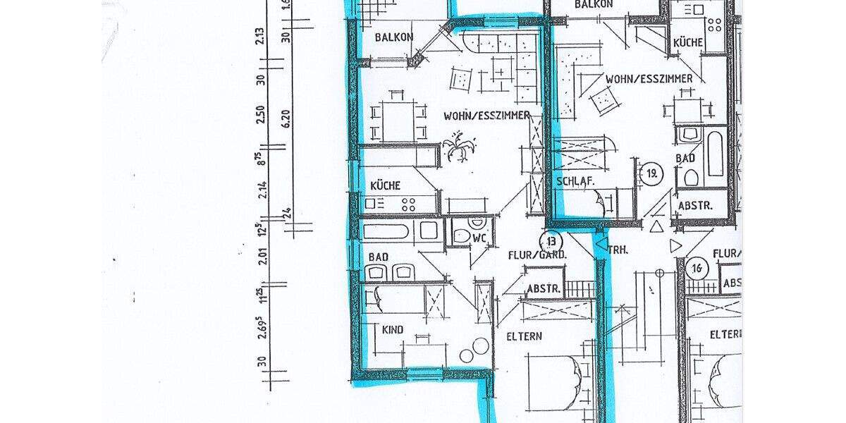 Etagenwohnung Limbach-Oberfrohna Oberfrohna - 3 Zimmer, 75 m&sup2;, 79.900&euro; | Angebot:25744580