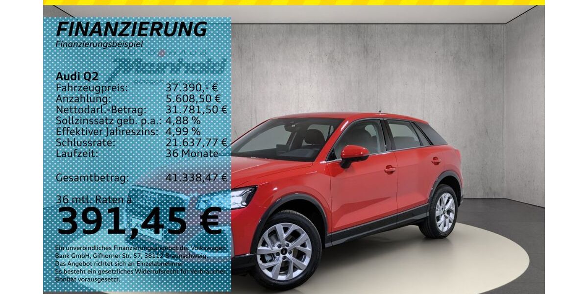 Audi Q2 10.000 km 37.390 &euro; Auerbach/Rebesgrün 08209