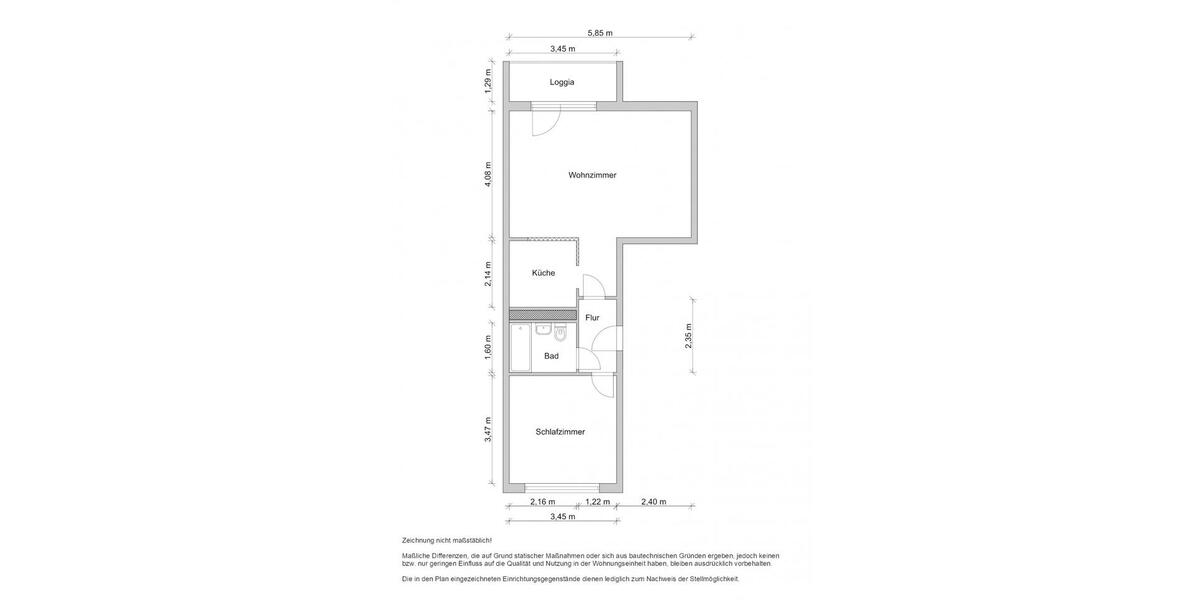 Etagenwohnung Zwickau Neuplanitz - 2 Zimmer, 50 m&sup2;, 310&euro; | Angebot:25414670
