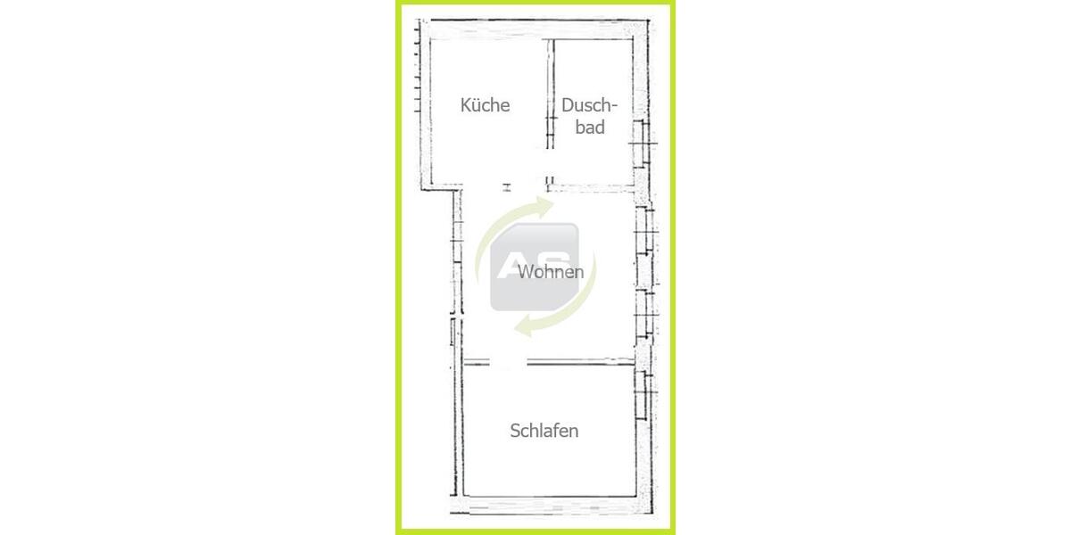 Dachgeschoßwohnung Reinsdorf - 2 Zimmer, 45 m&sup2;, 225&euro; | Angebot:22591376