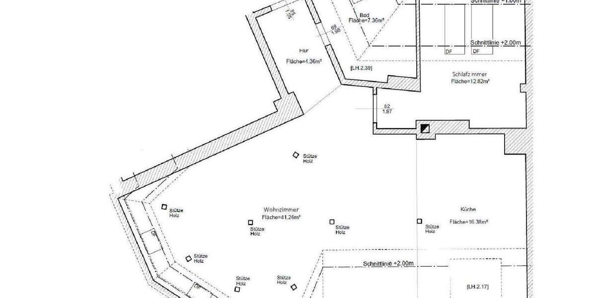 Etagenwohnung Zwickau Bahnhofsvorstadt - 2 Zimmer, 73 m&sup2;, 345&euro; | Angebot:26017682