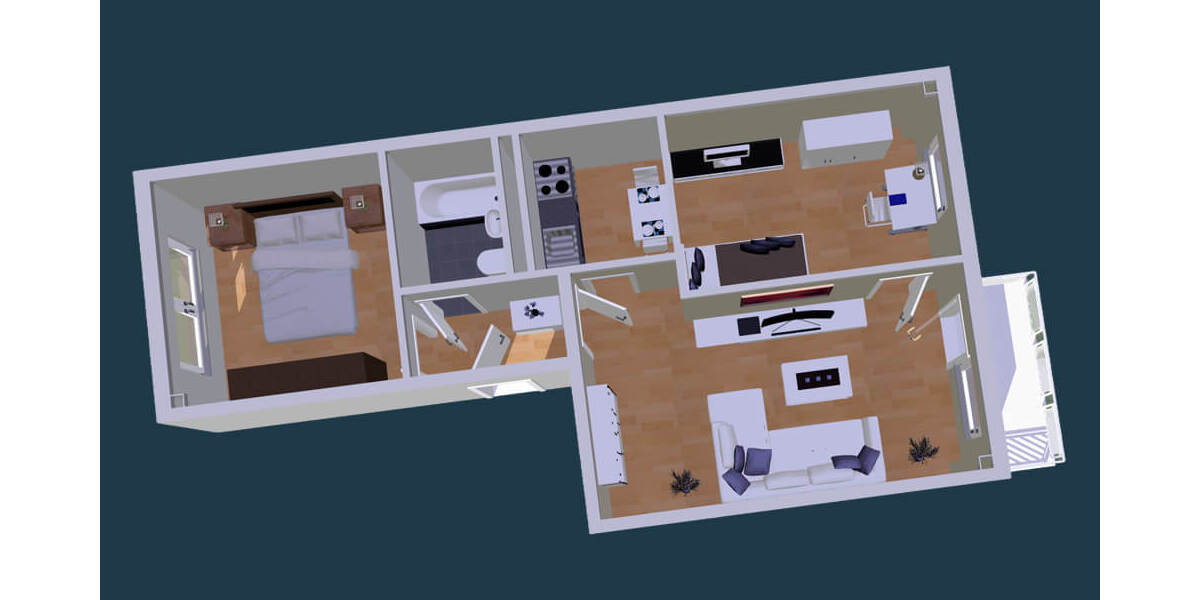 Etagenwohnung Zwickau Eckersbach - 3 Zimmer, 55 m&sup2;, 330&euro; | Angebot:25797222