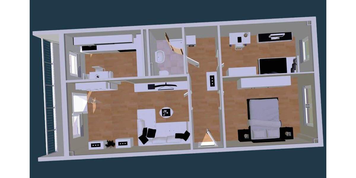 Etagenwohnung Zwickau Eckersbach - 3 Zimmer, 71 m&sup2;, 412&euro; | Angebot:25733941