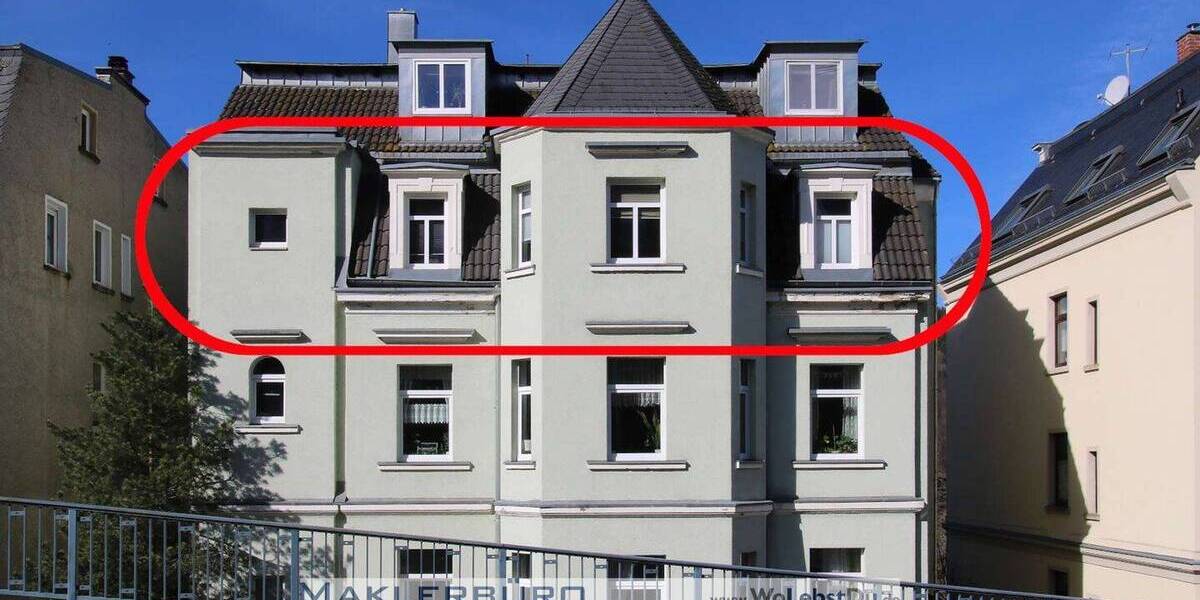 Etagenwohnung Greiz - 2 Zimmer, 70 m&sup2;, 355&euro; | Angebot:25666523