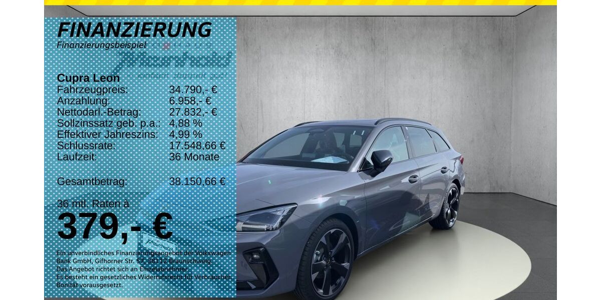 Cupra Leon 1.010 km 34.790 &euro; Auerbach/Rebesgrün 08209