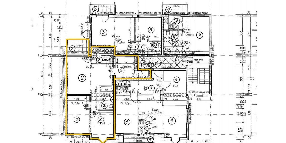 Etagenwohnung Aue-Bad Schlema Bad Schlema - 3 Zimmer, 63 m&sup2;, 405&euro; | Angebot:26262057