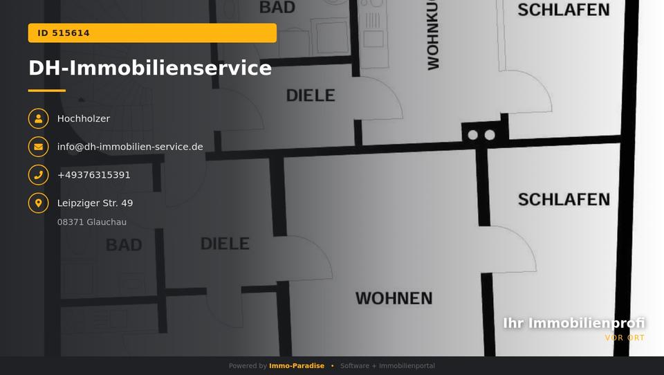 Etagenwohnung Glauchau - 2 Zimmer, 58 m&sup2;, 315&euro; | Angebot:26676959