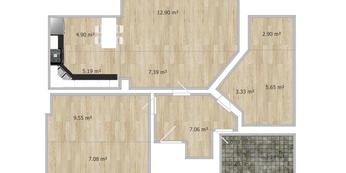 Dachgeschoßwohnung Schwarzenberg/Erzgebirge Erzgebirge - 3 Zimmer, 468&euro; | Angebot:23021925