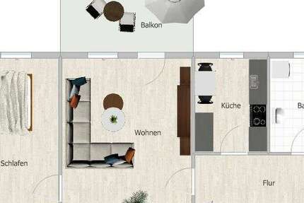 Wohnung Crimmitschau - 2 Zimmer, 65 m&sup2;, 360&euro; | Angebot:25235701