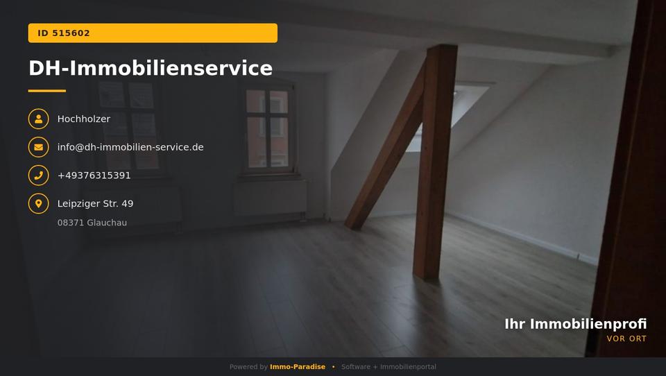 Dachgeschoßwohnung Zwickau - 3 Zimmer, 77 m&sup2;, 460&euro; | Angebot:26676969