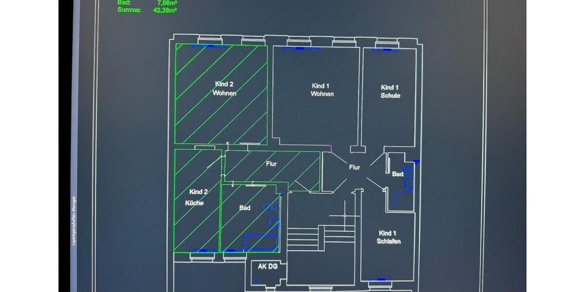 Etagenwohnung Reichenbach im Vogtland - 1 Zimmer, 42 m&sup2;, 220&euro; | Angebot:25057609