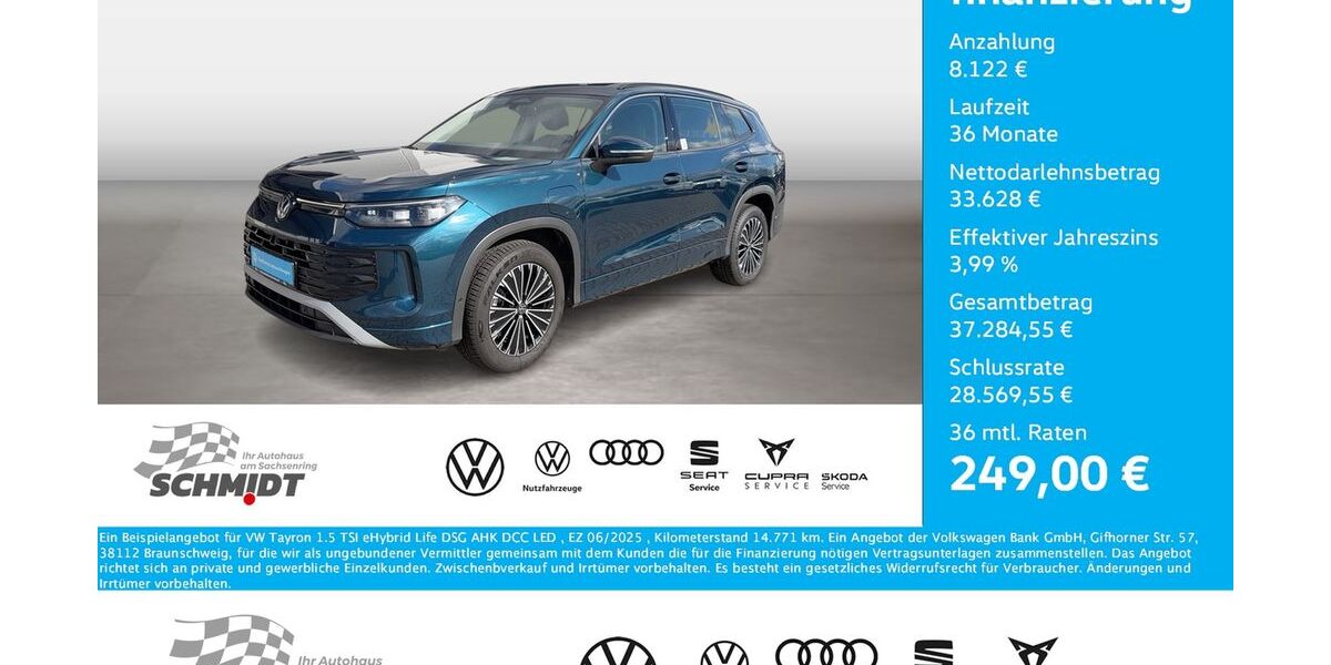 VW Tayron 14.771 km 41.750 &euro; Bernsdorf 09337