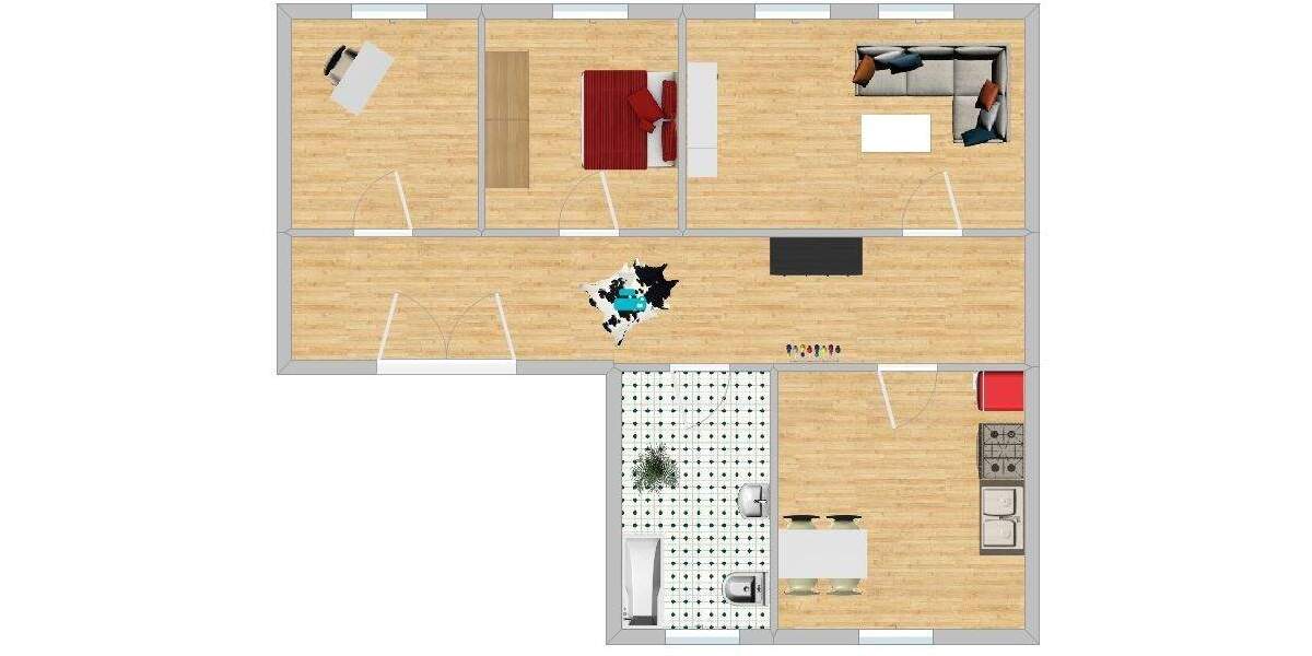 Etagenwohnung Zwickau Innenstadt - 2 Zimmer, 81 m&sup2;, 400&euro; | Angebot:25776566