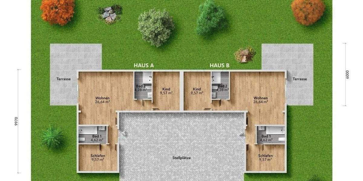 Doppelhaushälfte Schneeberg Neustädtel - 3 Zimmer, 59 m&sup2;, 259.000&euro; | Angebot:25679978