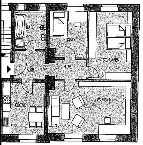 Etagenwohnung Zwickau Zwickau-Nord - 3 Zimmer, 83 m&sup2;, 480&euro; | Angebot:26587867