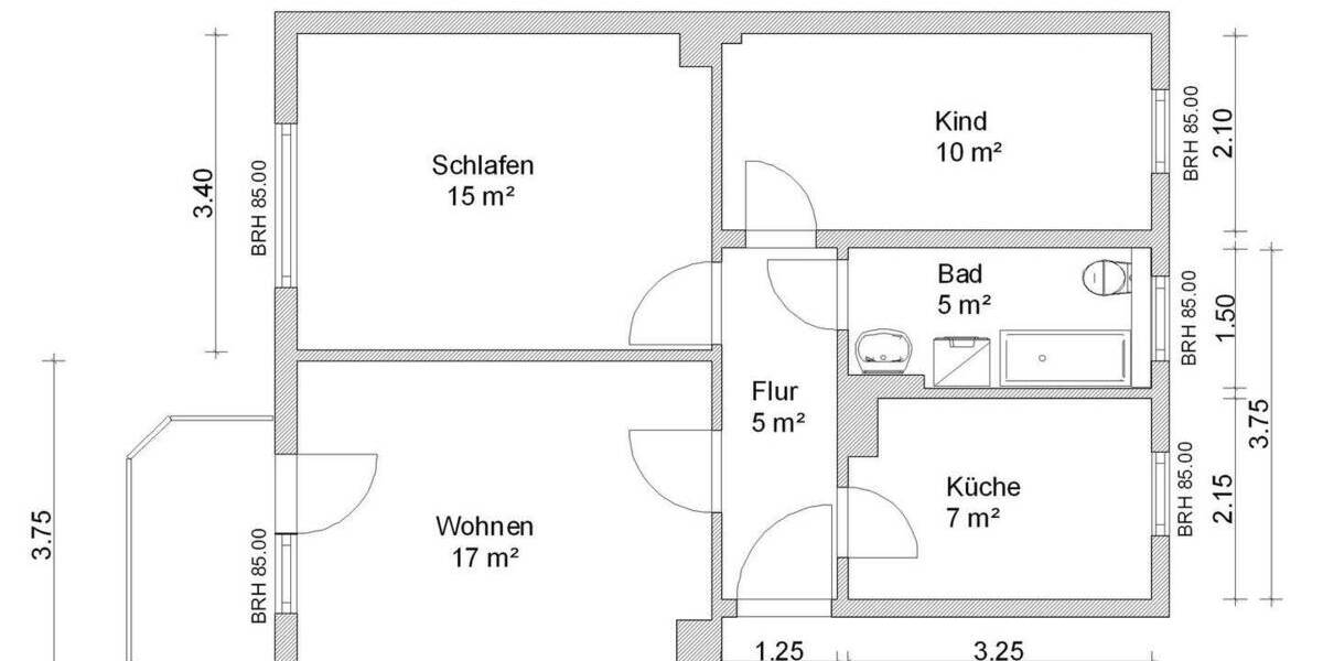 Etagenwohnung Zwickau Weißenborn - 3 Zimmer, 61 m&sup2;, 421&euro; | Angebot:25676793