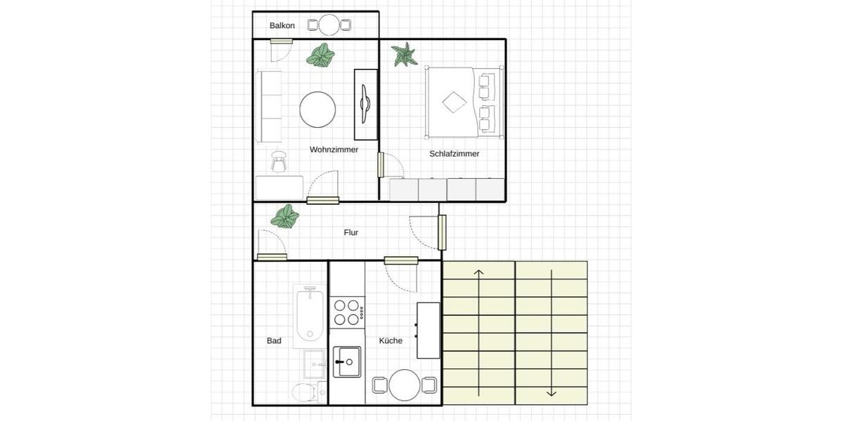 Etagenwohnung Schwarzenberg/Erzgebirge Erzgebirge - 2 Zimmer, 48 m&sup2;, 290&euro; | Angebot:25097227