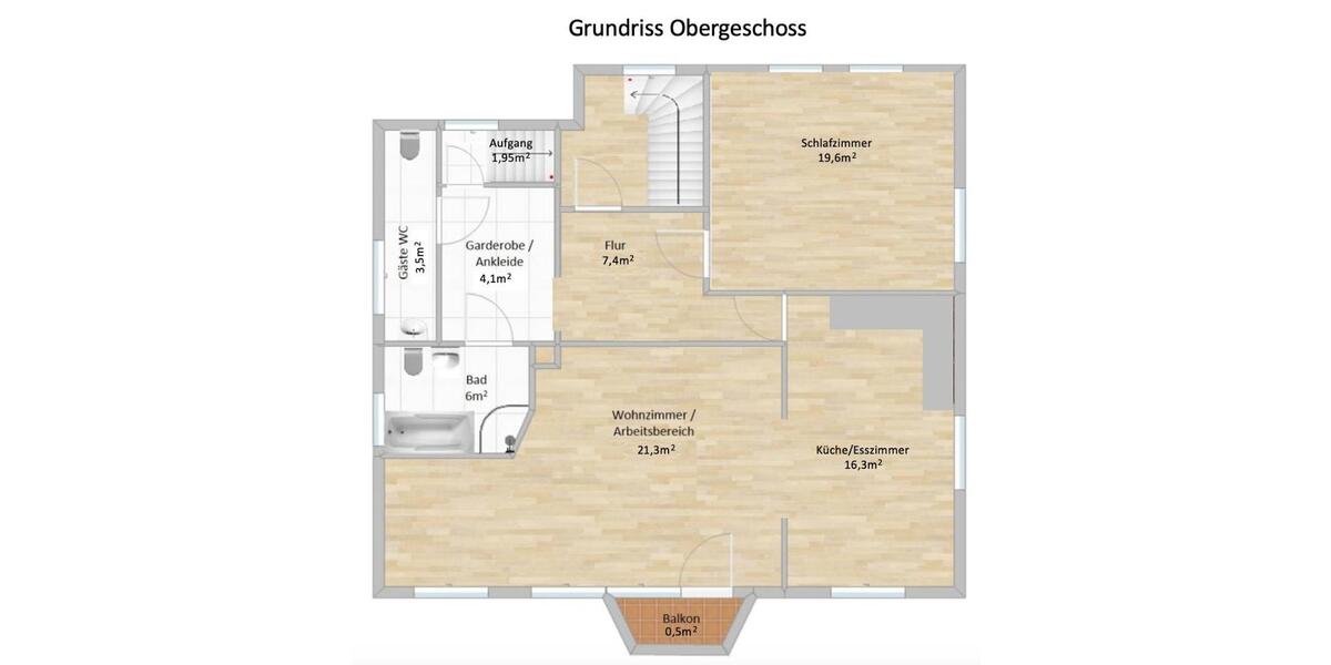 Maisonettenwohnung Pöhl - 5 Zimmer, 115 m&sup2;, 700&euro; | Angebot:25271895