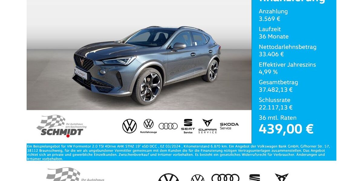 Cupra Formentor 6.870 km 36.975 &euro; Bernsdorf 09337