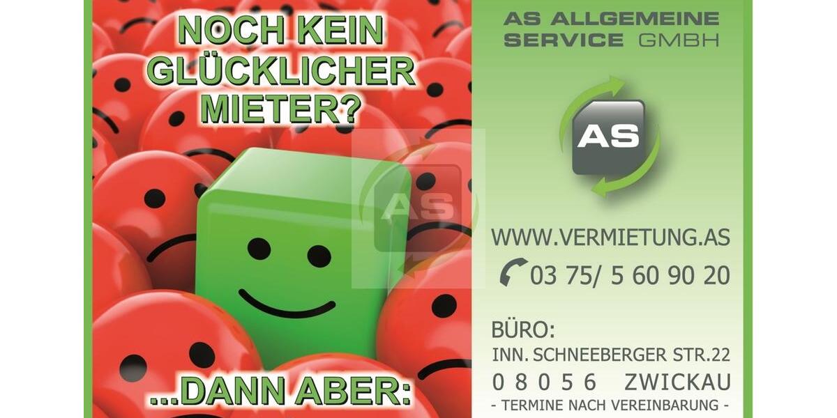 Etagenwohnung Zwickau - 3 Zimmer, 60 m&sup2;, 360&euro; | Angebot:23598699