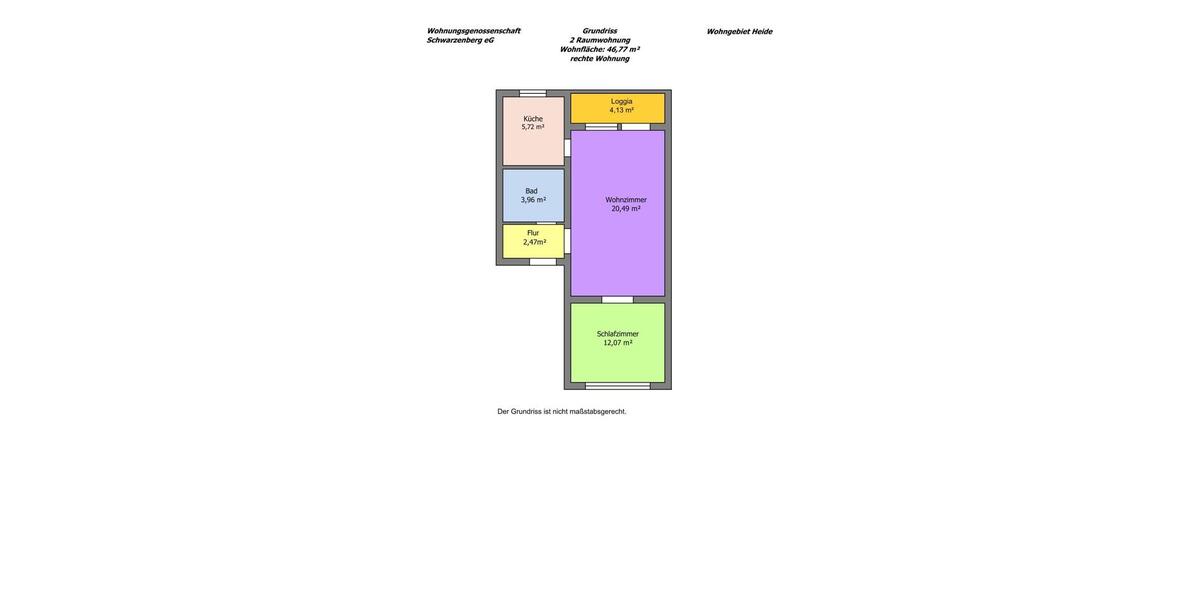 Etagenwohnung Schwarzenberg/Erzgebirge Erzgebirge - 2 Zimmer, 47 m&sup2;, 281&euro; | Angebot:25569424