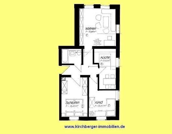 Etagenwohnung Wilkau-Haßlau Haßlau - 3 Zimmer, 62 m&sup2;, 400&euro; | Angebot:23215751