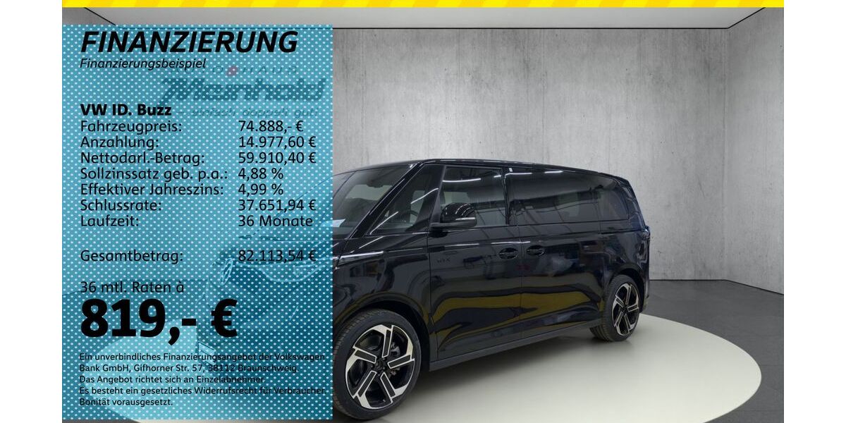 VW ID. Buzz 1.010 km 74.888 &euro; Auerbach/Rebesgrün 08209