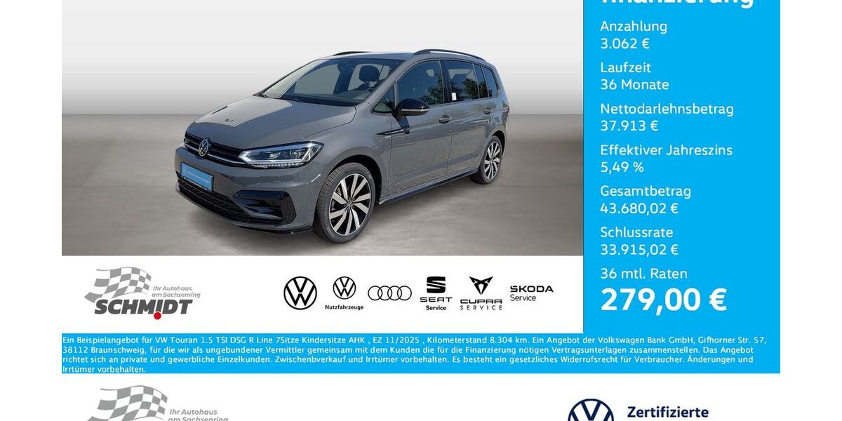 VW Touran 8.304 km 39.975 &euro; Bernsdorf 09337