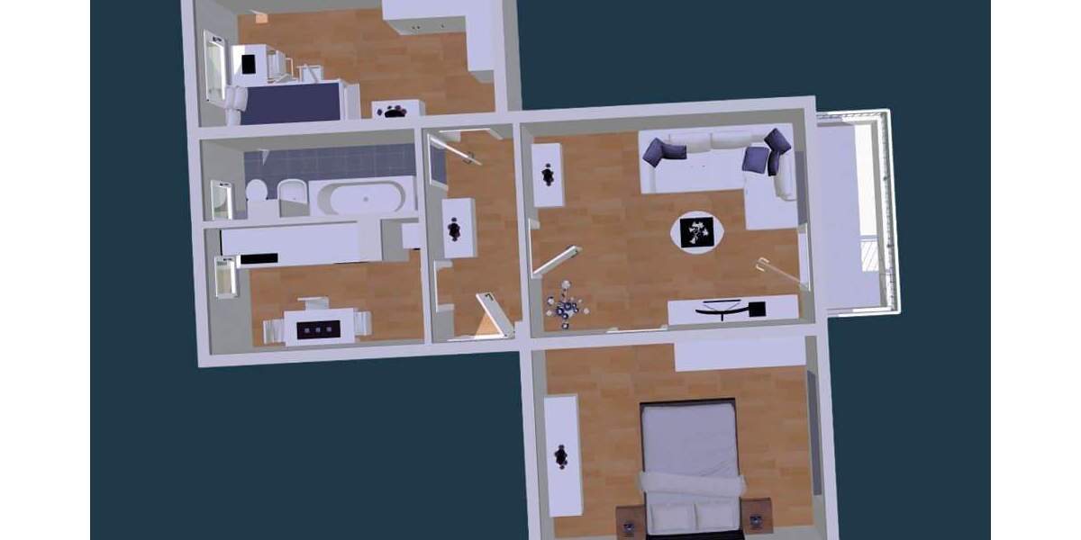 Etagenwohnung Zwickau Eckersbach - 3 Zimmer, 60 m&sup2;, 390&euro; | Angebot:25733944