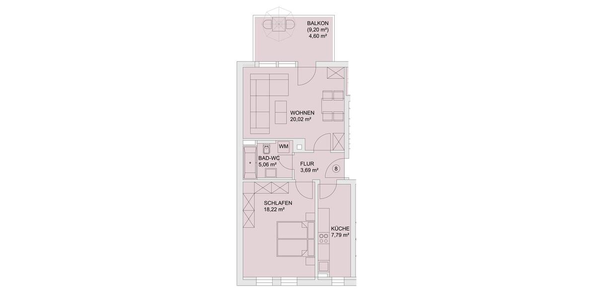 Etagenwohnung Zwickau Zwickau-Nord - 2 Zimmer, 61 m&sup2;, 395&euro; | Angebot:24474766