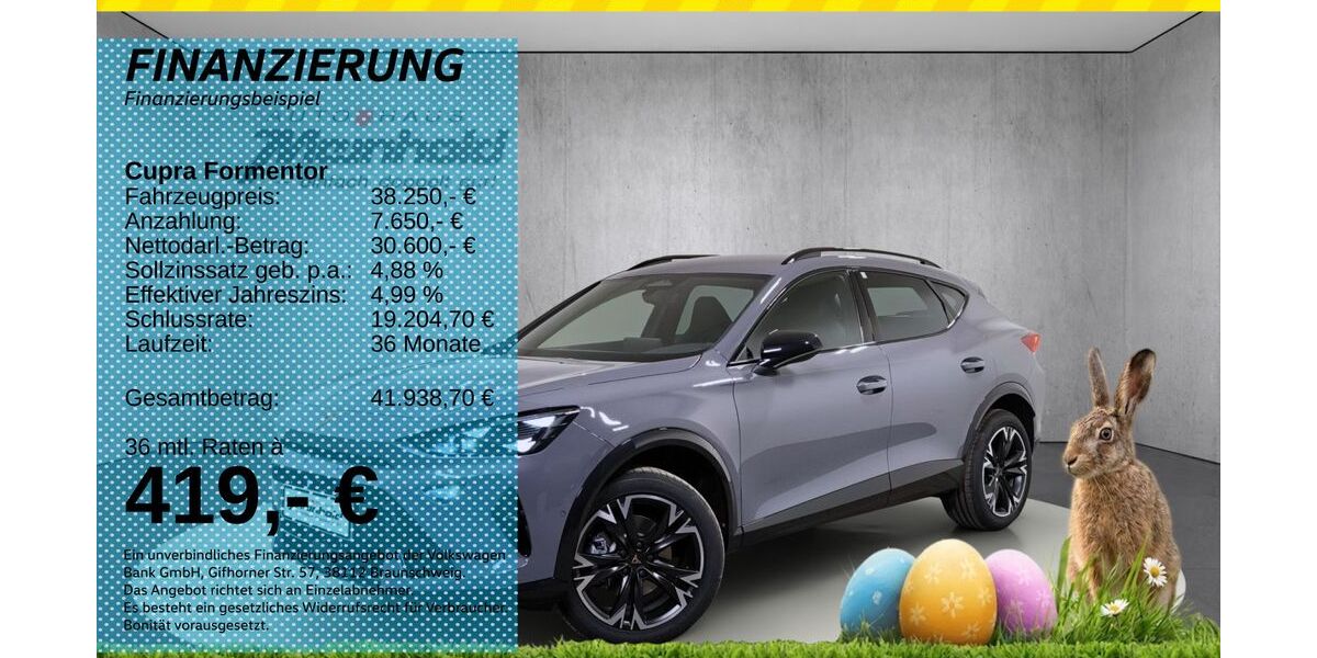 Cupra Formentor 1.010 km 38.250 &euro; Auerbach/Rebesgrün 08209