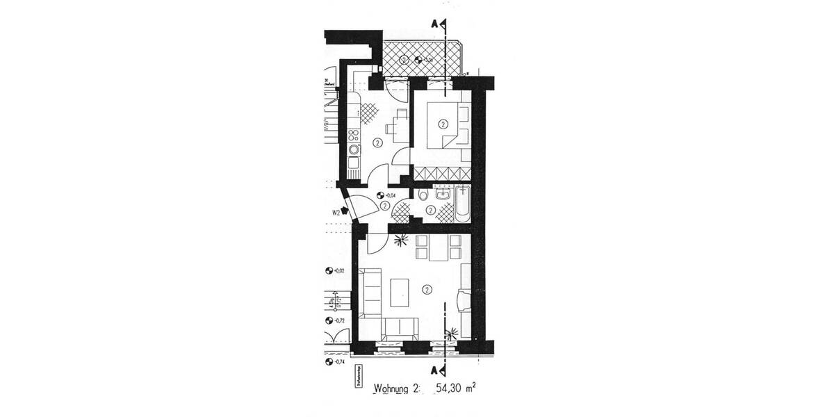 Etagenwohnung Zwickau Pölbitz - 2 Zimmer, 54 m&sup2;, 54.000&euro; | Angebot:25747126