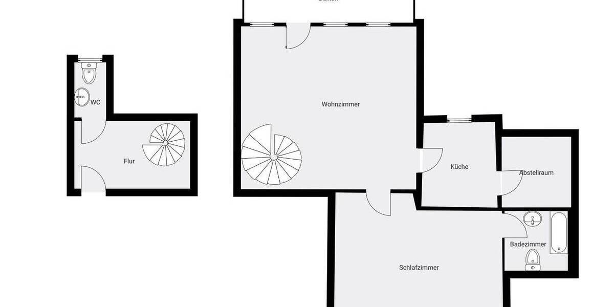 Etagenwohnung Zwickau Innenstadt - 2 Zimmer, 67 m&sup2;, 440&euro; | Angebot:25670164