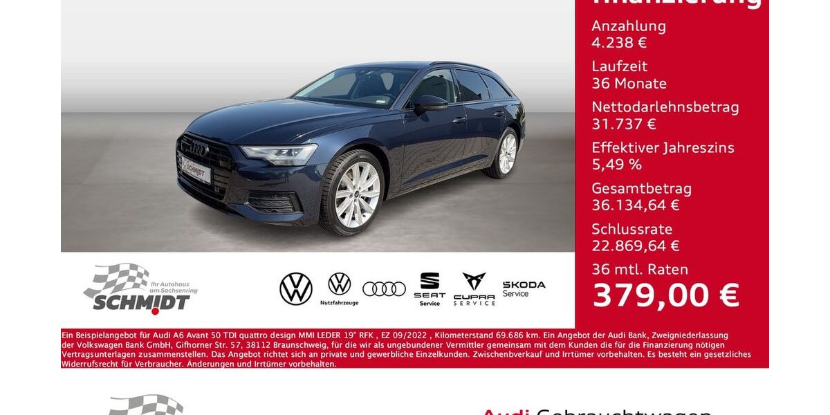 Audi A6 69.686 km 35.975 &euro; Bernsdorf 09337